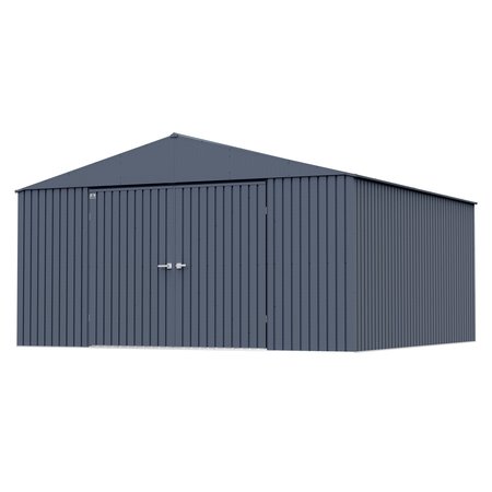 Arrow Storage Products Elite Steel Storage Shed, 14x14, Anthracite EG1414AN